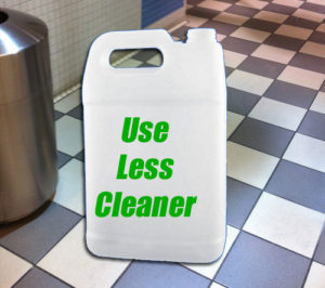 Using Less Floor Cleaner may actually help clean your floors.
